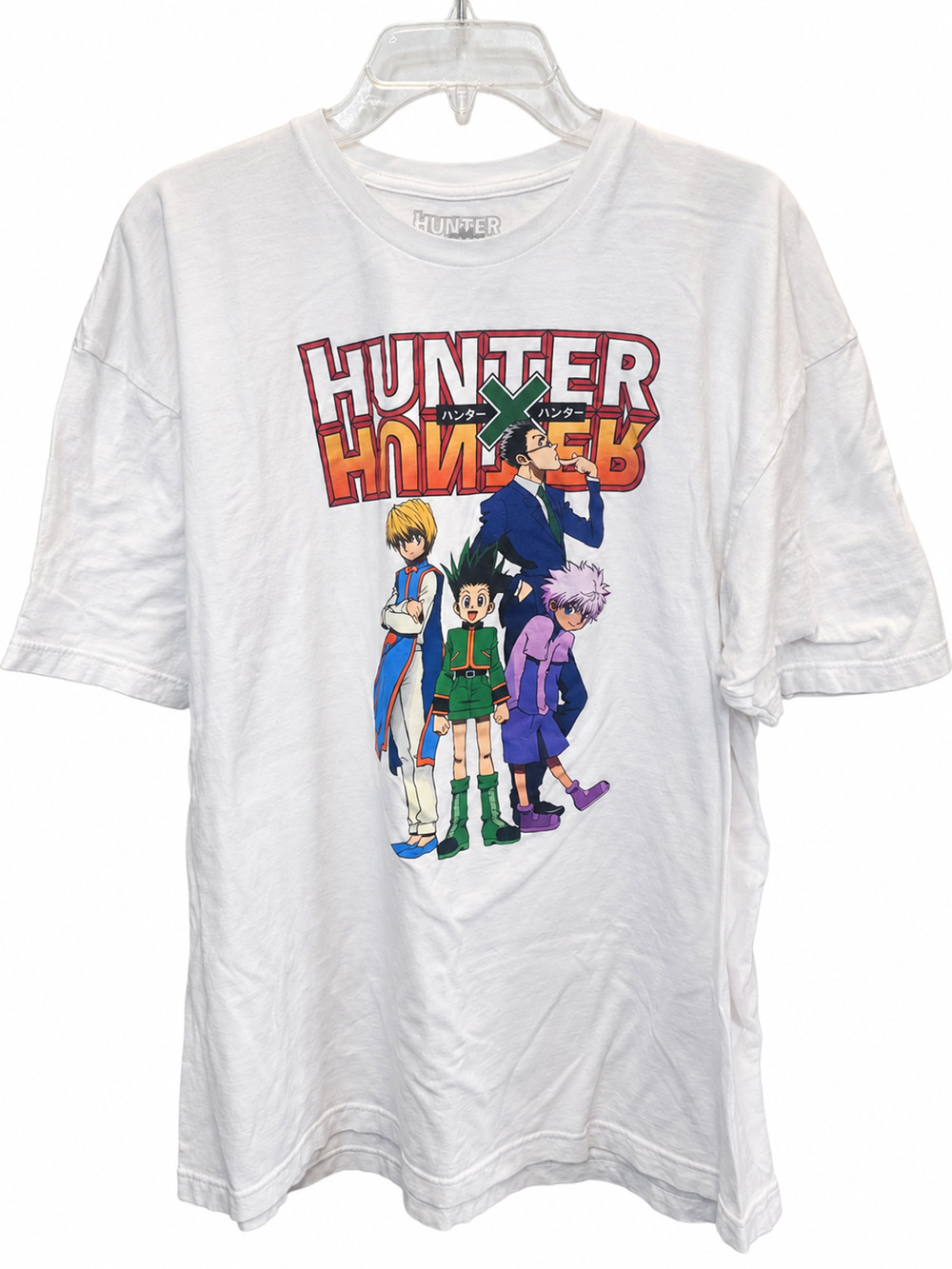 Hunter x Hunter Anime Graphic T-Shirt Men 3XL White Gon Killua Kurapika Japanese